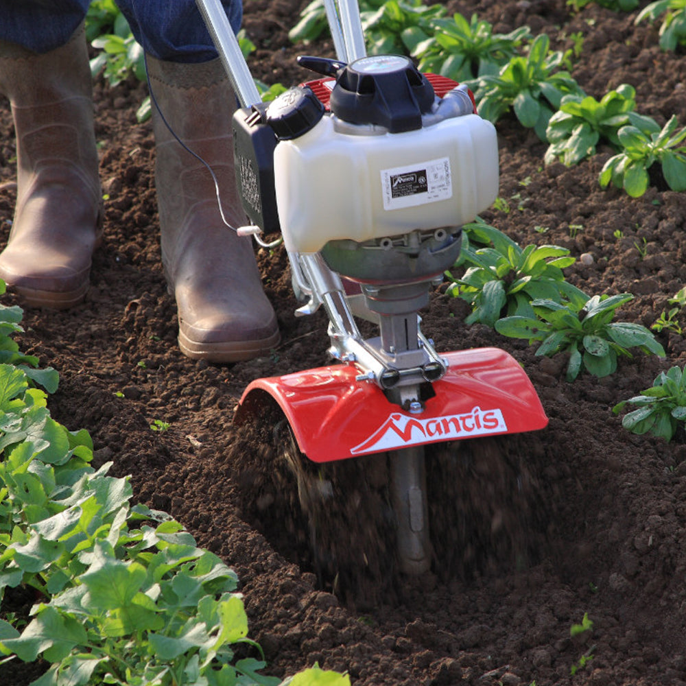 Mantis Classic 7263-12-14 4-Stroke Petrol Tiller with FREE Kick Stand