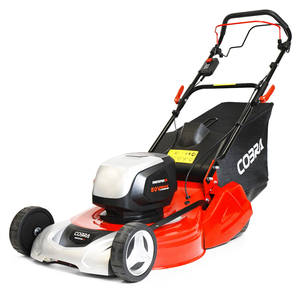 Cobra RM51SP80VX Twin 40V MAX+ Self-Propelled Rear Roller Cordless Lawn Mower (with 2 x 40V 4Ah Batteries & 2 x Fast Chargers)