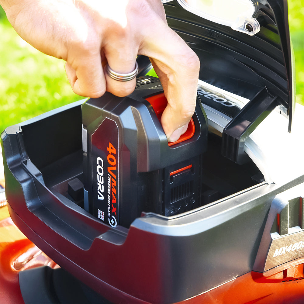 Cobra MX460S40VX 40V MAX+ Lithium-ion 3-in-1 Self-Propelled Cordless Lawn Mower (with 1 x 4Ah Battery & Standard Charger)