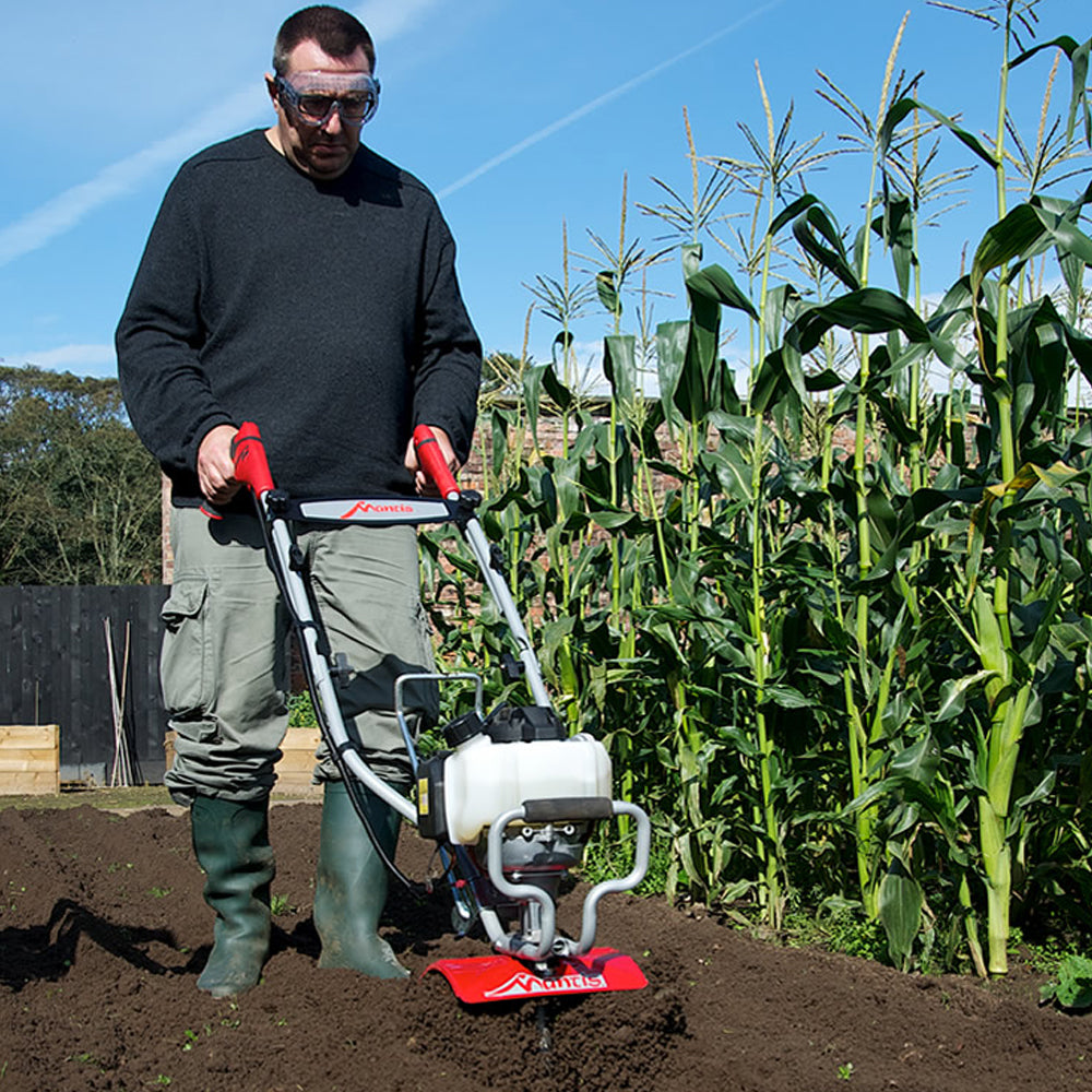 Mantis Deluxe 7265-12-14 4-Stroke Petrol Tiller with FREE Kick Stand