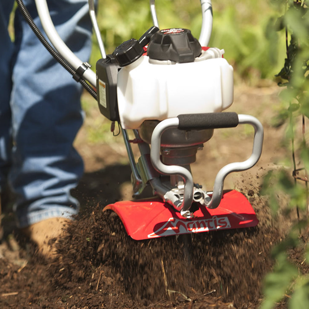 Mantis Deluxe 7265-12-14 4-Stroke Petrol Tiller with FREE Kick Stand